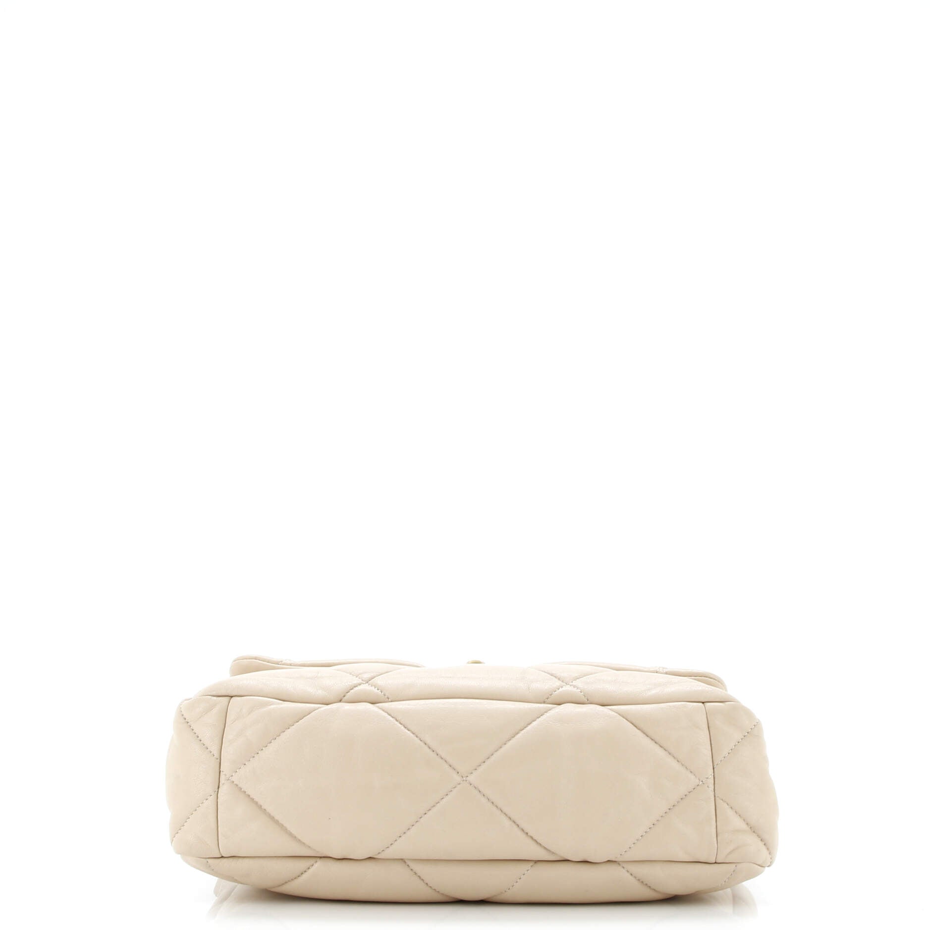 19 Flap Bag Quilted Leather Large