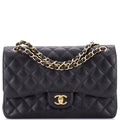 Classic Double Flap Bag Quilted Caviar Jumbo