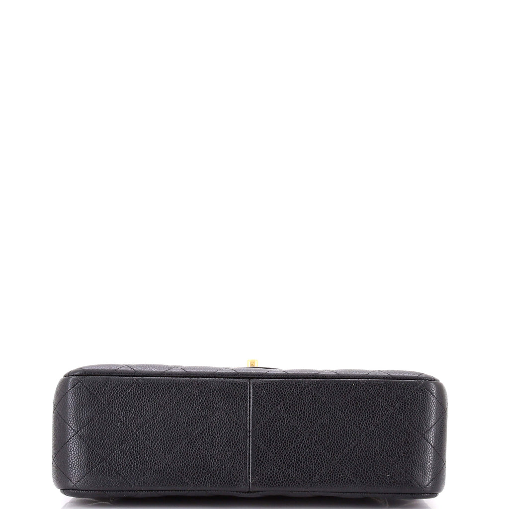 Classic Double Flap Bag Quilted Caviar Jumbo