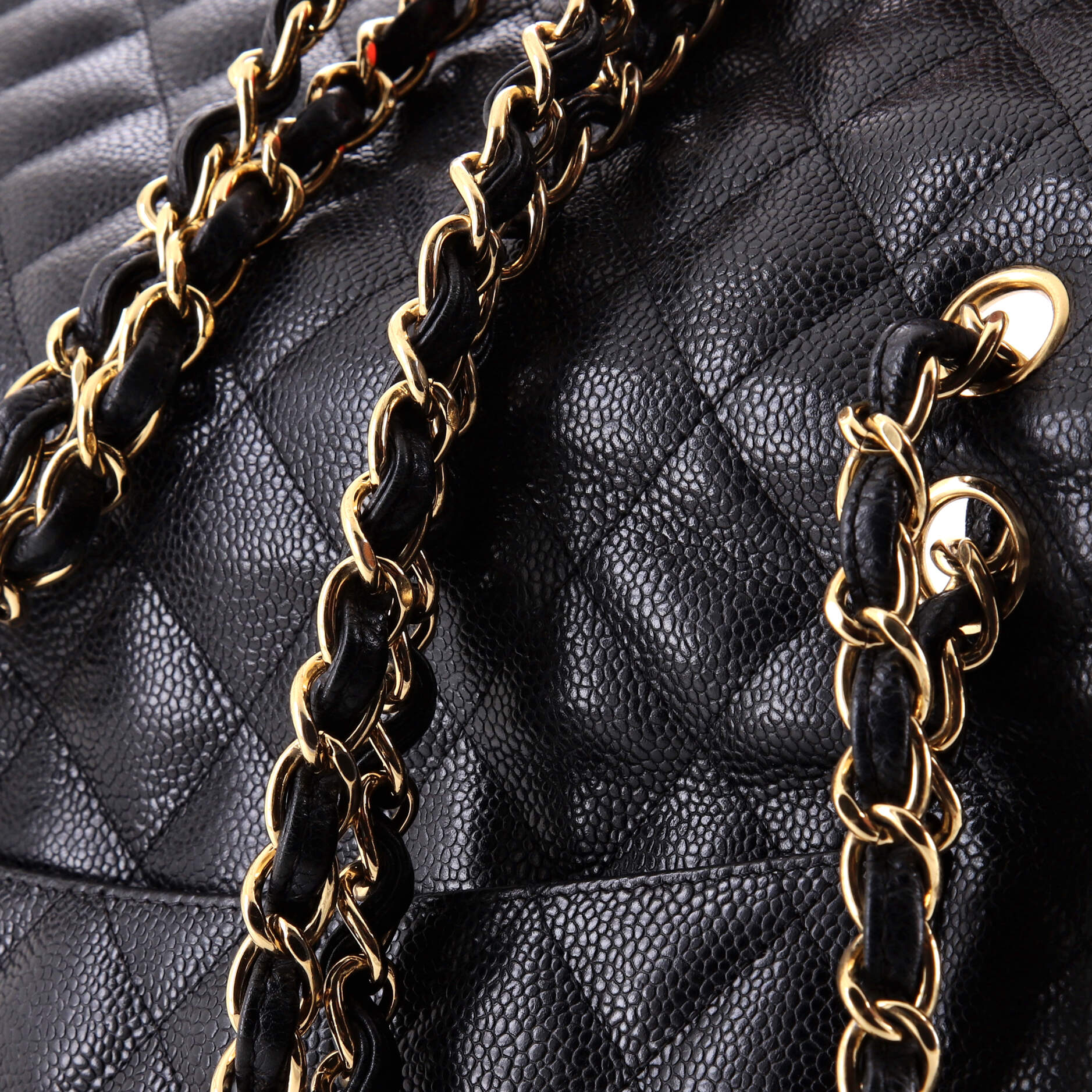 Classic Double Flap Bag Quilted Caviar Jumbo
