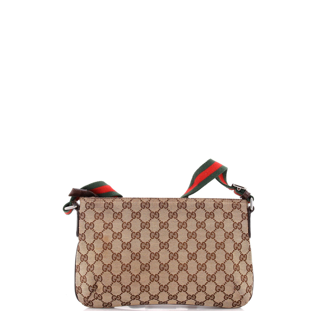 Web Strap Messenger Bag GG Canvas Small