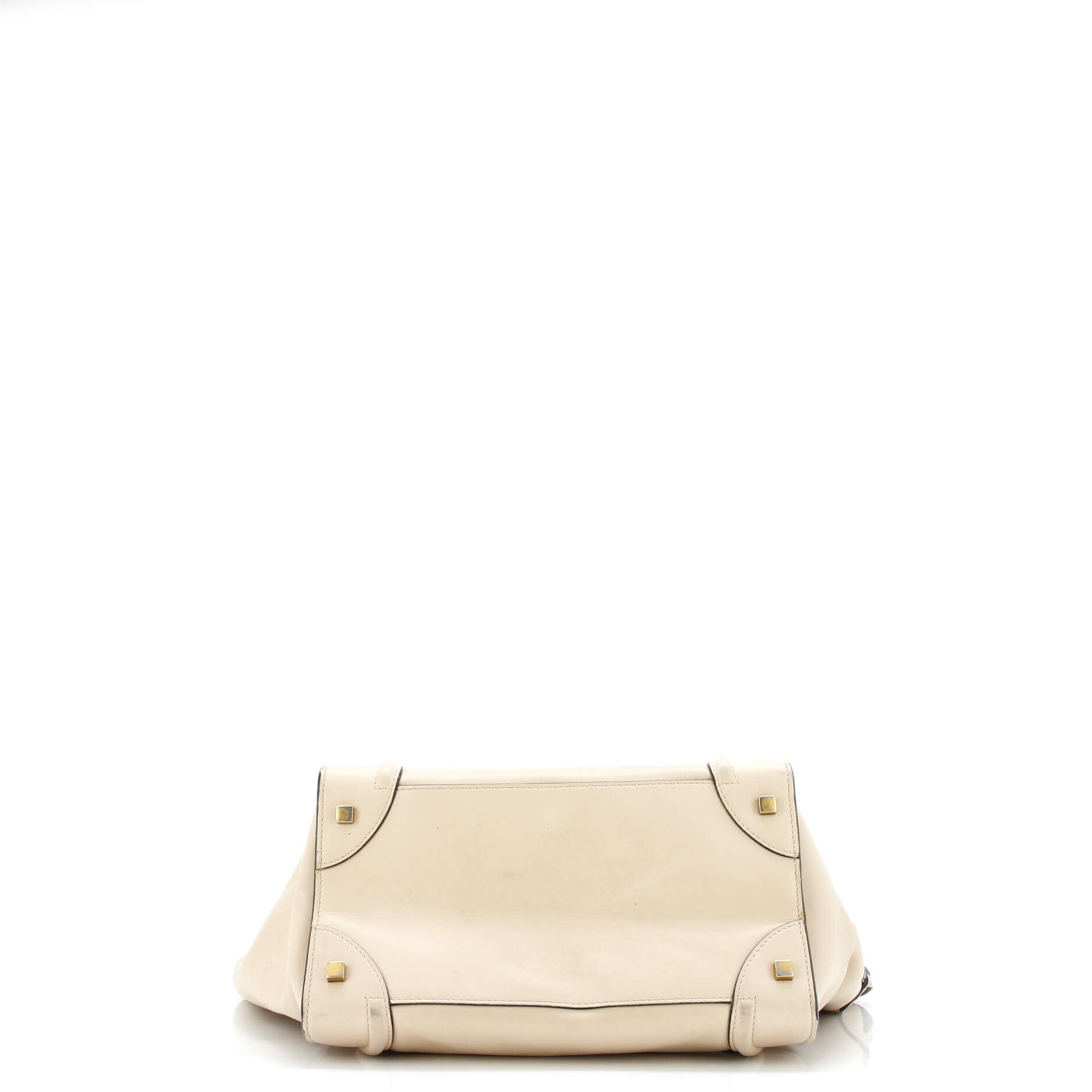 Bicolor Luggage Bag Leather Mini