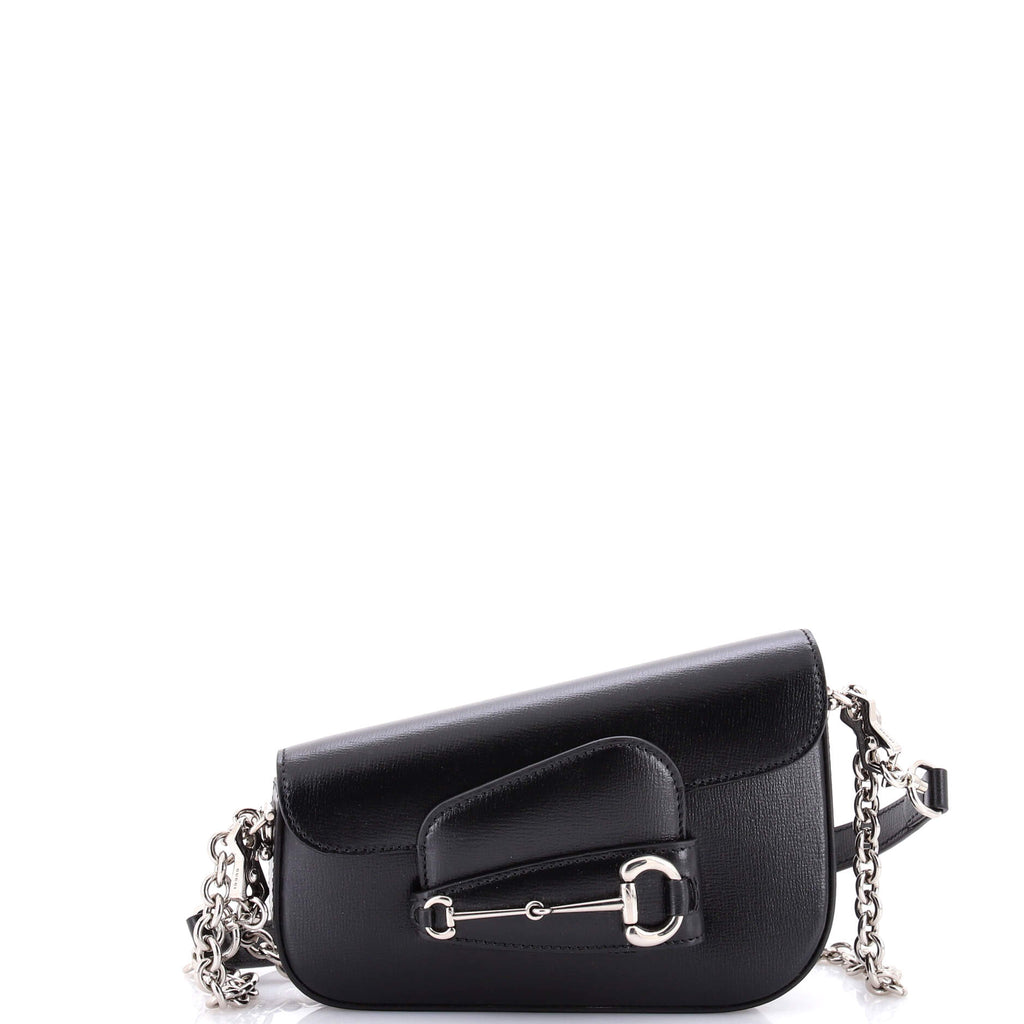Horsebit 1955 Asymmetric Shoulder Bag Leather Mini
