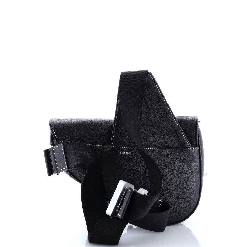 Alex Foxton Logo Saddle Crossbody Bag Printed Leather