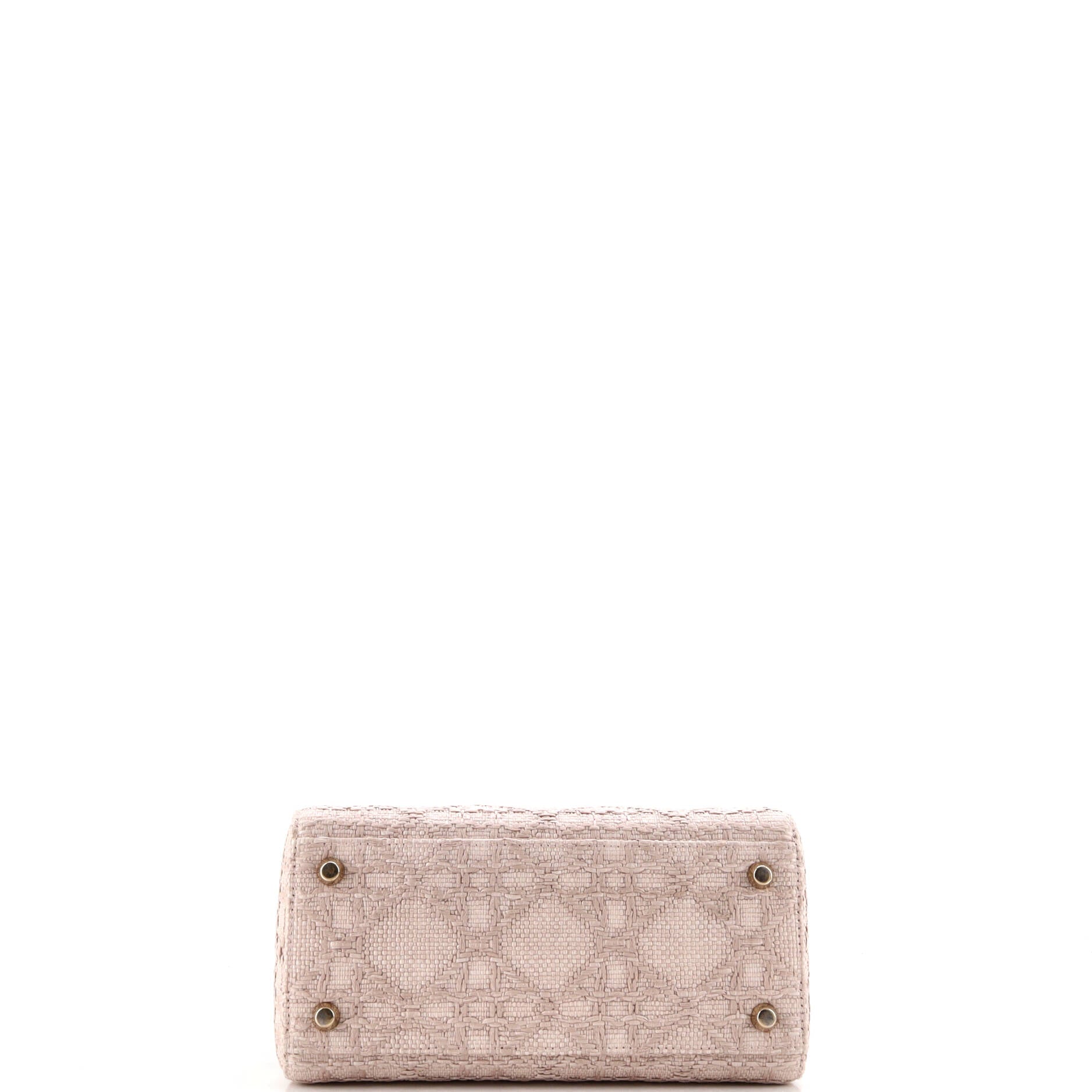 Lady D-Lite Bag Cannage Embroidered Raffia Medium