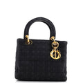 Vintage Lady Dior Bag Cannage Quilt Nylon Medium