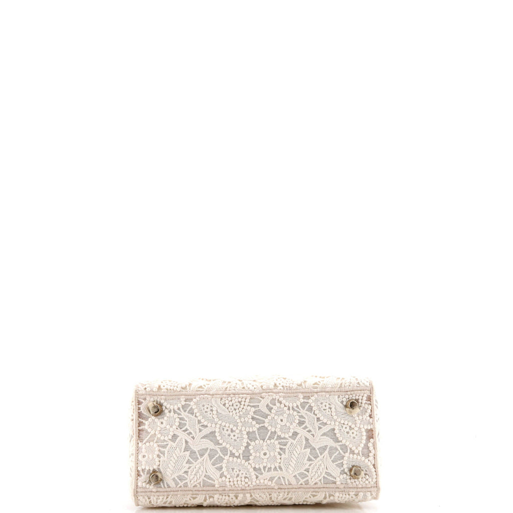 Lady D-Lite Bag Embroidery with Macrame Effect Medium