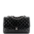 Vintage Classic Single Flap Bag Quilted Patent Jumbo