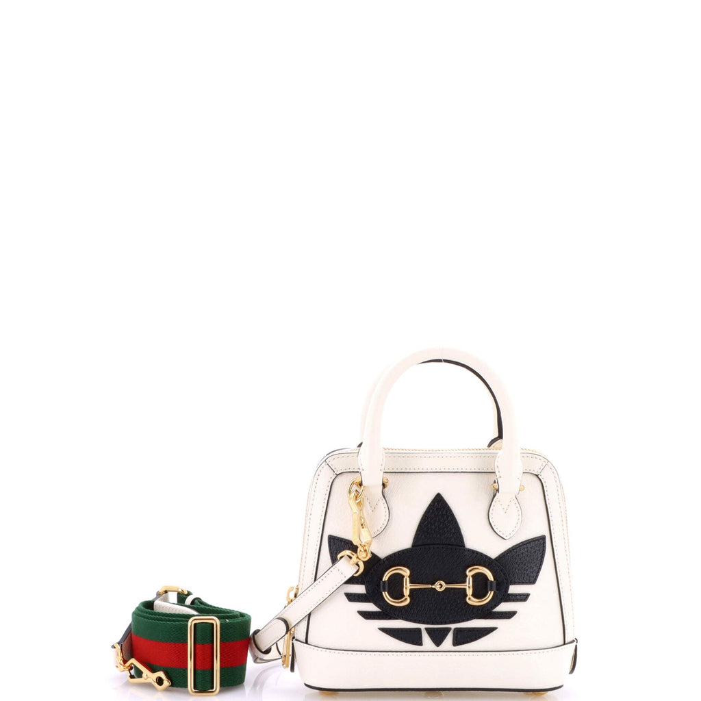 x Adidas Horsebit 1955 Top Handle Bag Leather with Applique Mini