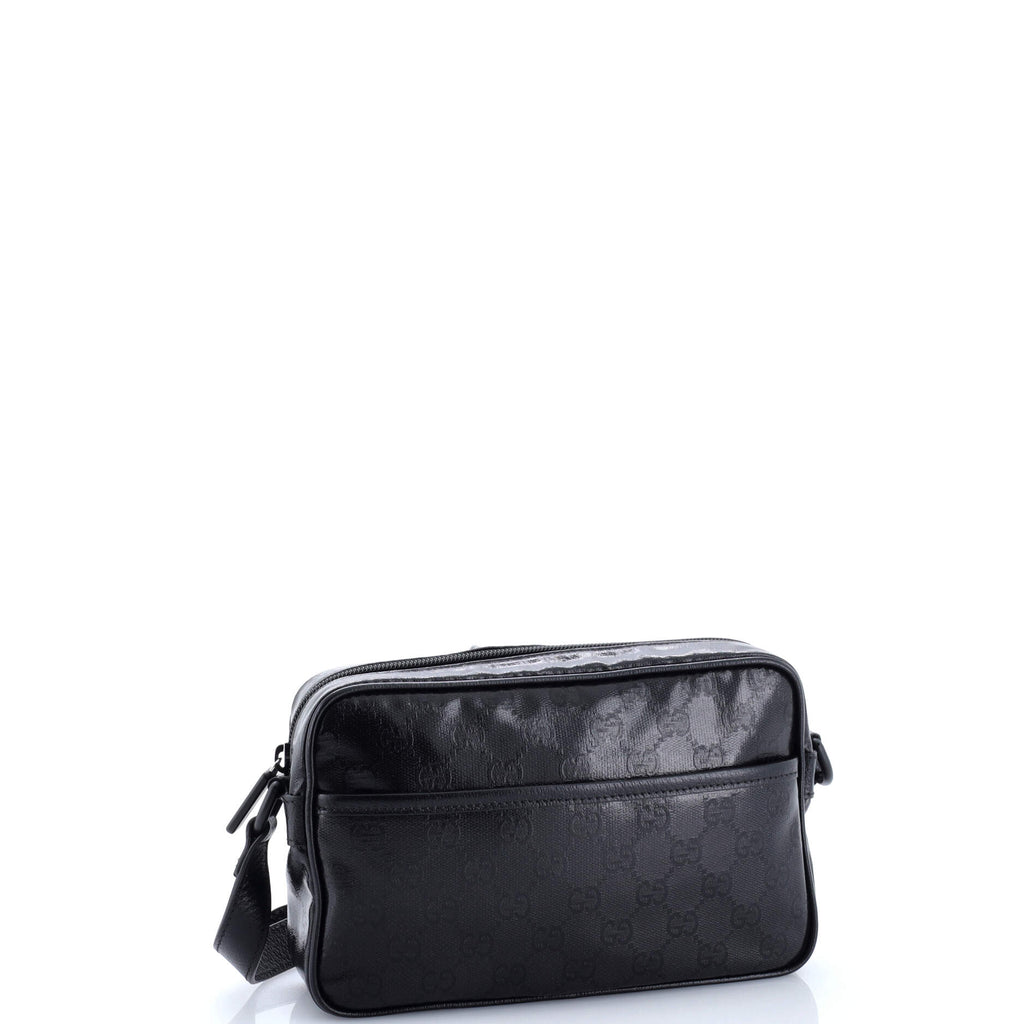 Front Pocket Camera Bag GG Crystal Coated Canvas Mini