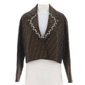 Women's Double Breasted Jacket Zucca Polyester and Cotton