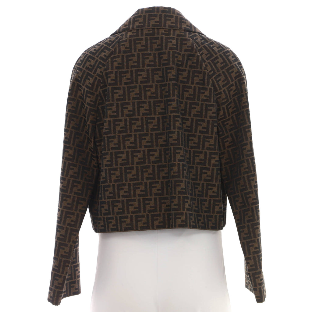 Women's Double Breasted Jacket Zucca Polyester and Cotton
