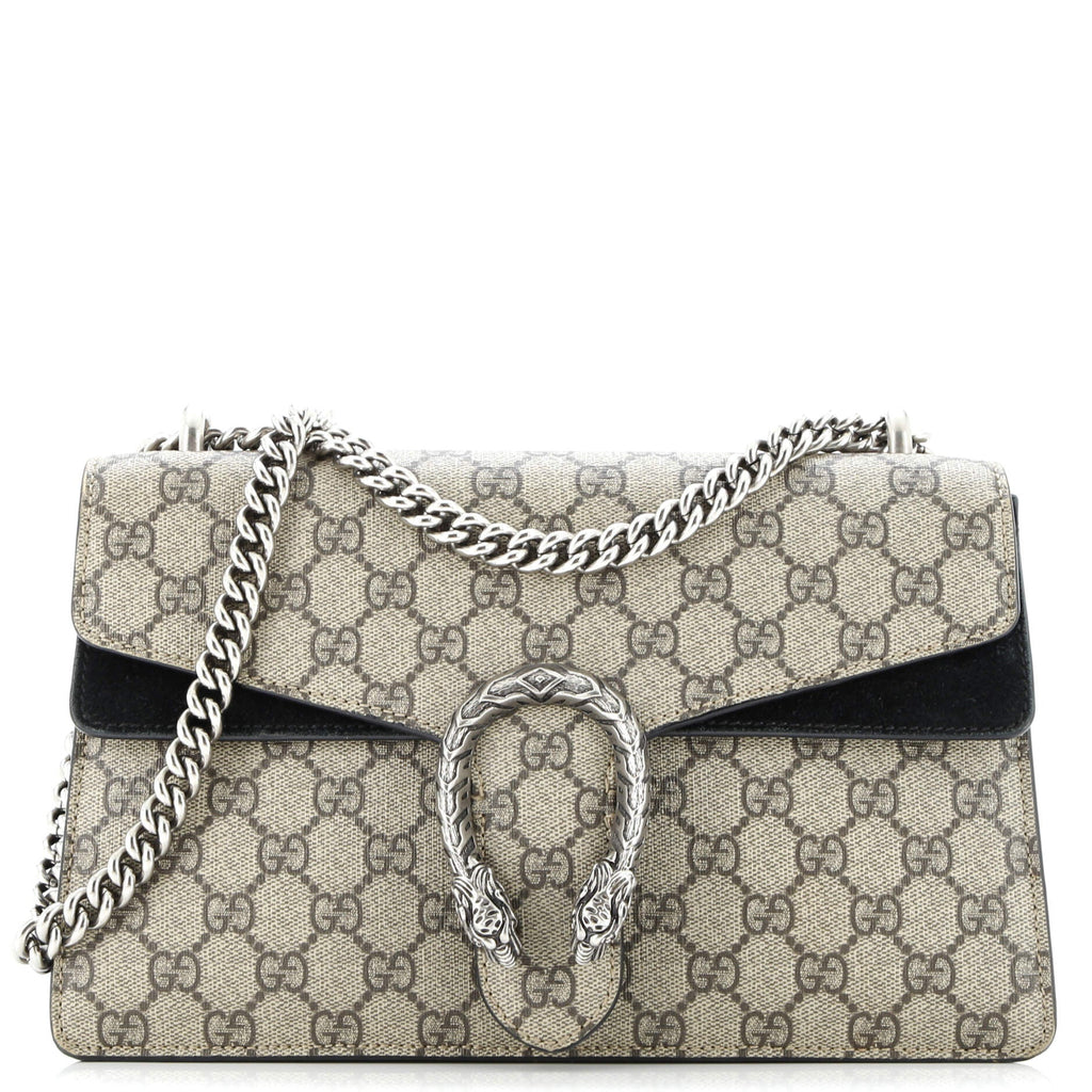 Dionysus Bag GG Coated Canvas and Leather Small