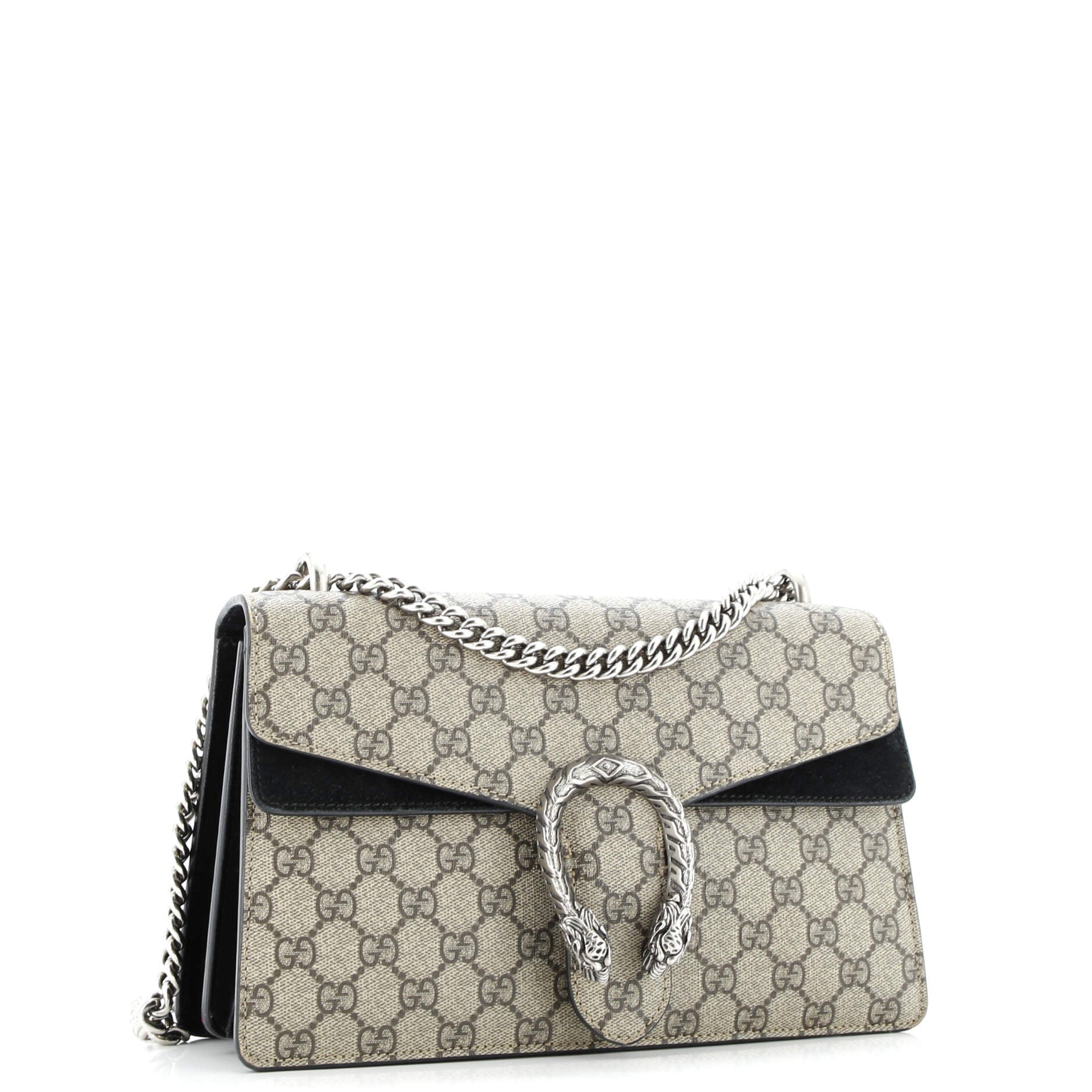 Dionysus Bag GG Coated Canvas and Leather Small