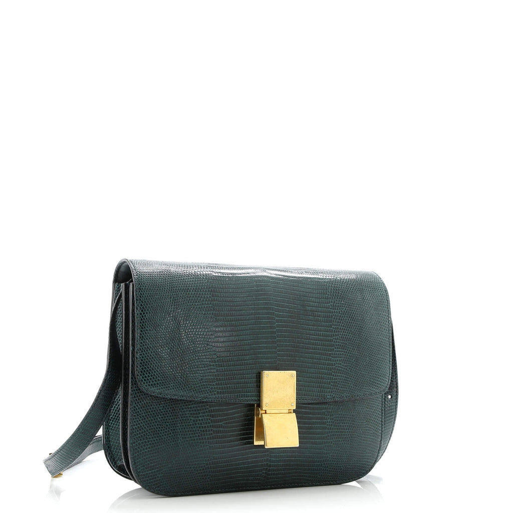 Classic Box Bag Lizard Medium
