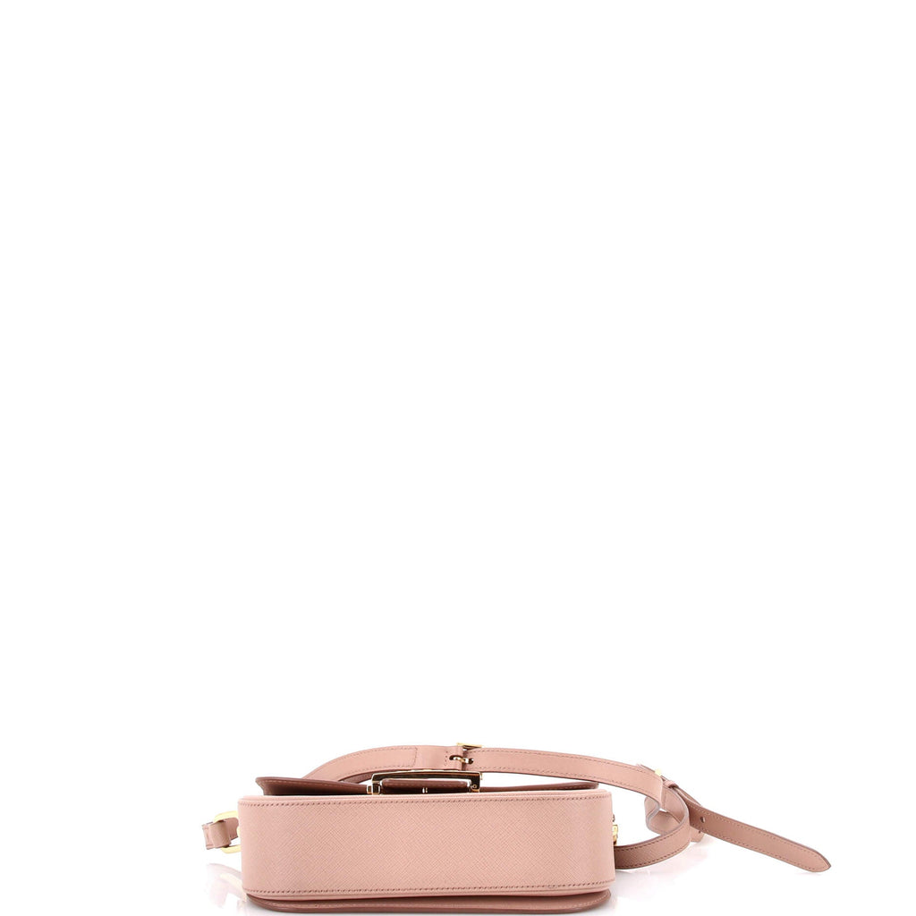 Embleme Flap Bag Saffiano Leather Small