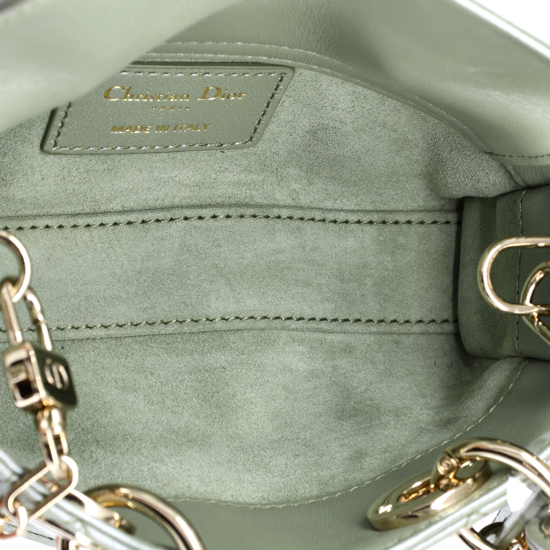 Lady D-Joy Bag Cannage Quilt Lambskin Micro