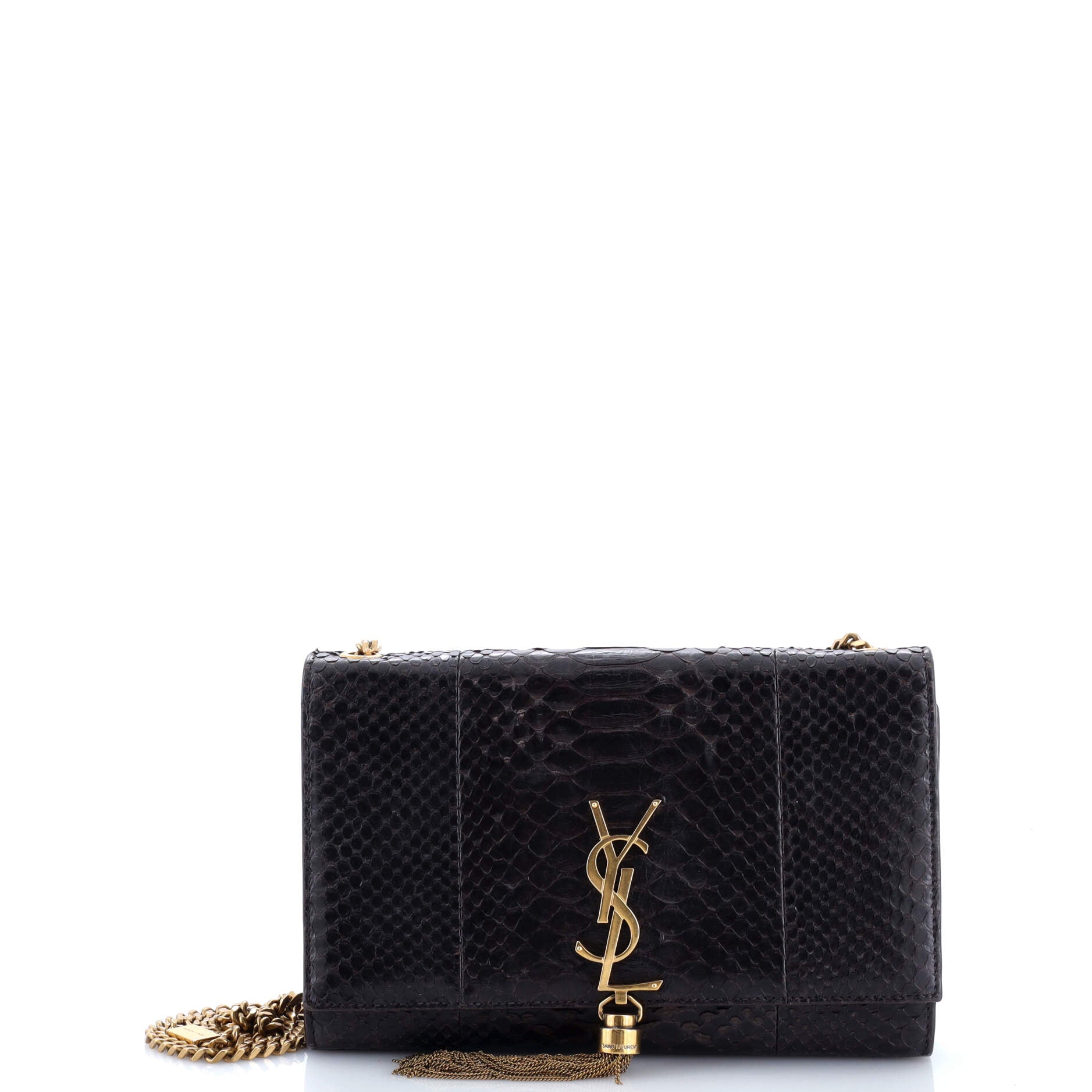Classic Monogram Tassel Crossbody Bag Python Medium