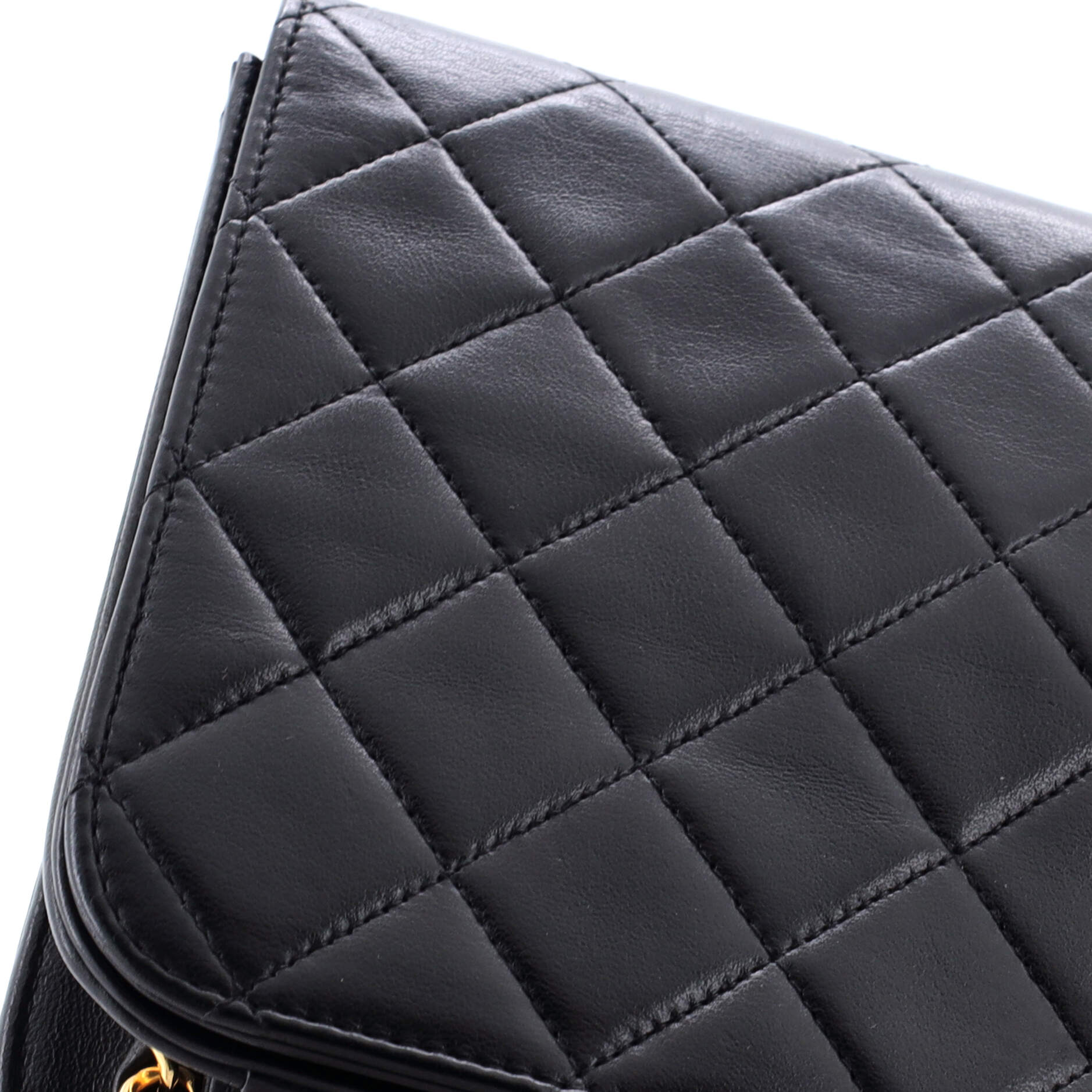 Vintage Full Flap Bag Quilted Lambskin Medium