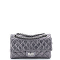 Reissue 2.55 Flap Bag with Flap Bag Coin Purse Quilted Metallic Aged Calfskin 225