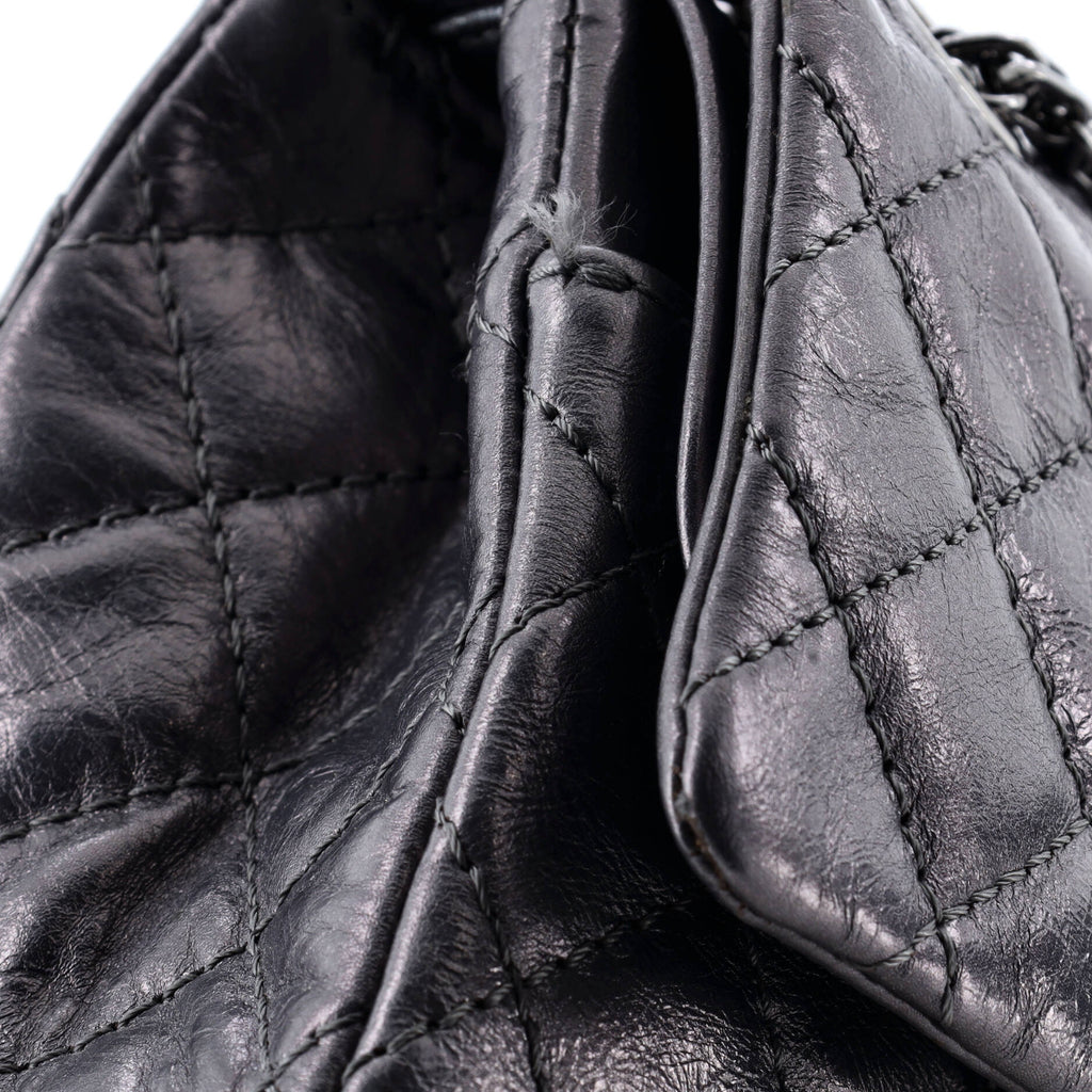 Reissue 2.55 Flap Bag with Flap Bag Coin Purse Quilted Metallic Aged Calfskin 225