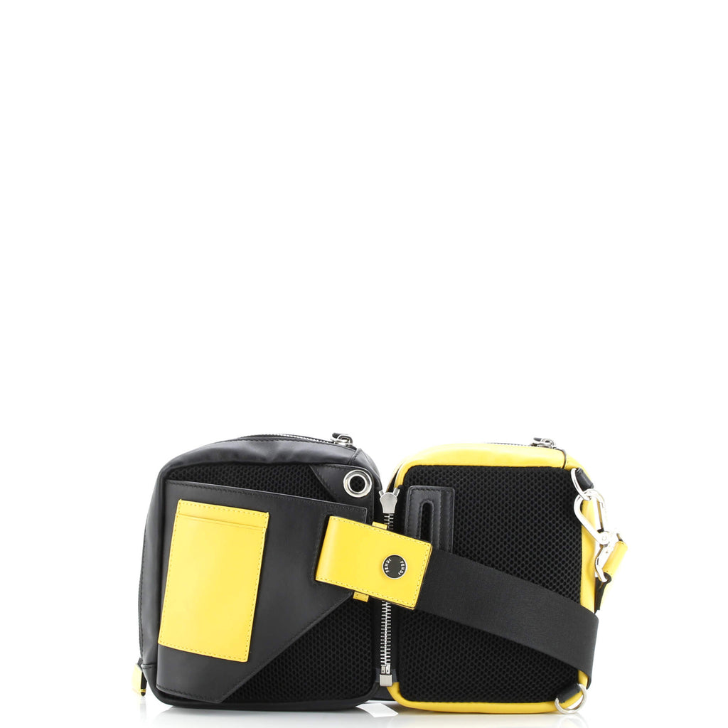 Forever Multi Pouch Belt Bag Zucca Coated Canvas and Leather with Nylon