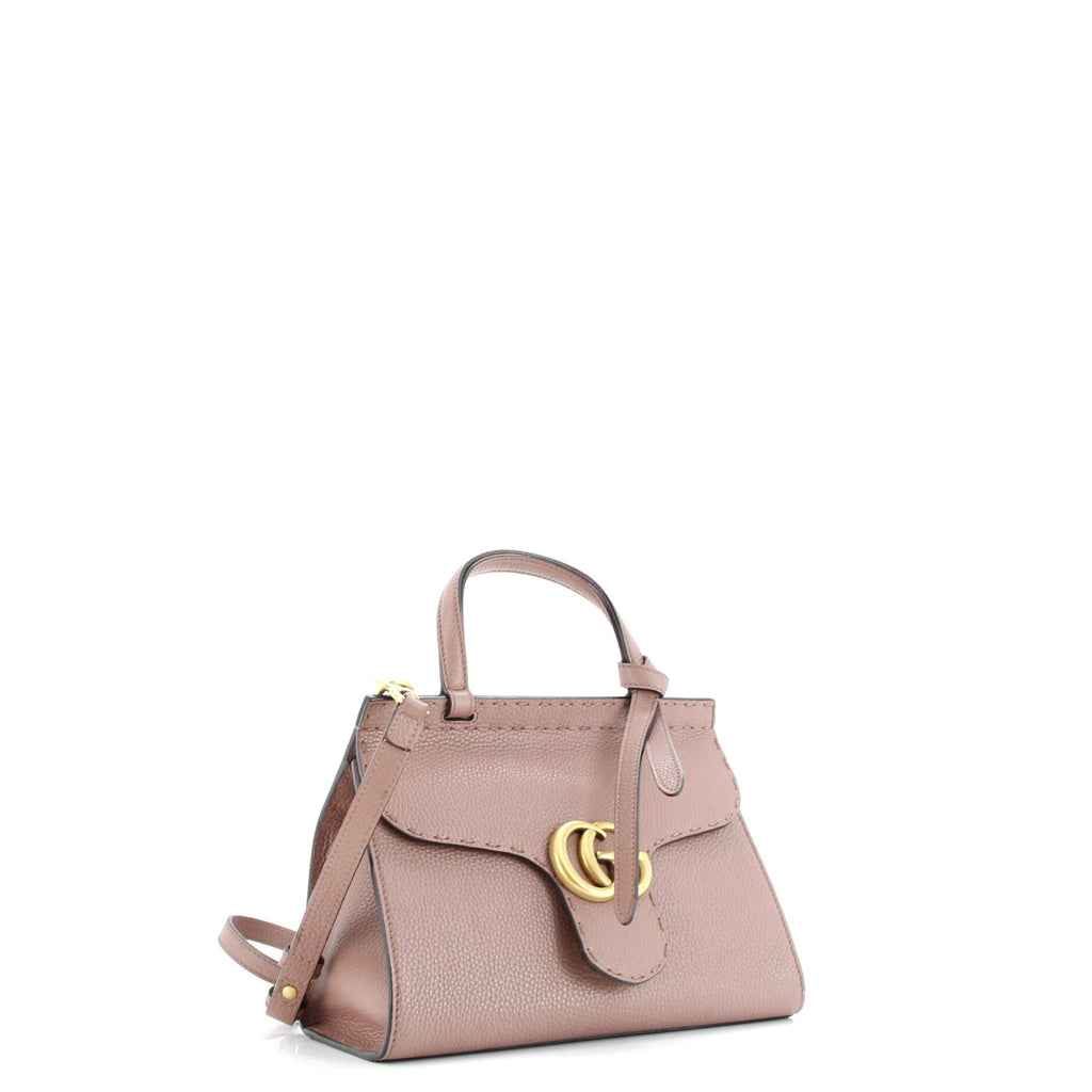 GG Marmont Top Handle Bag Leather Mini