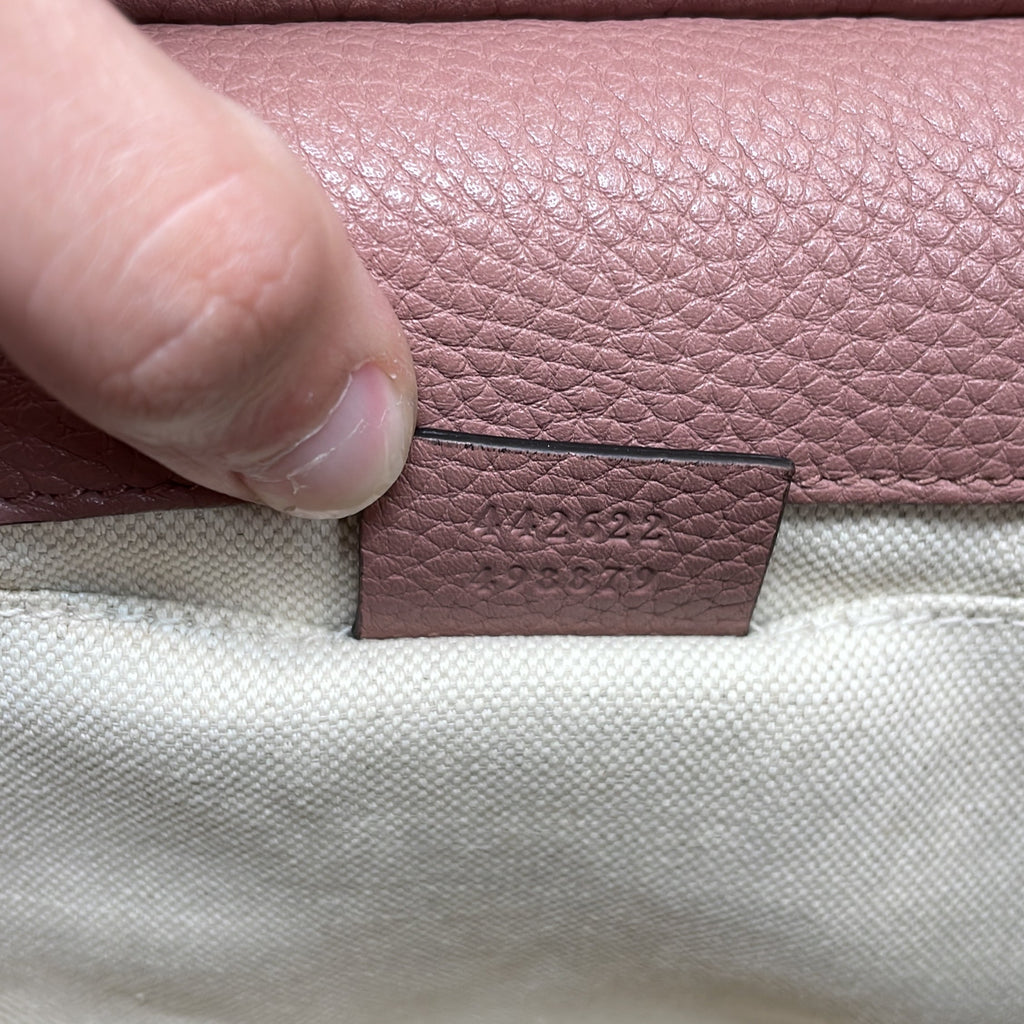 GG Marmont Top Handle Bag Leather Mini