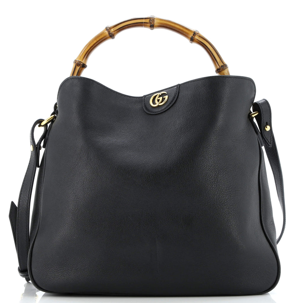 Diana NM Bamboo Shoulder Bag Leather Medium