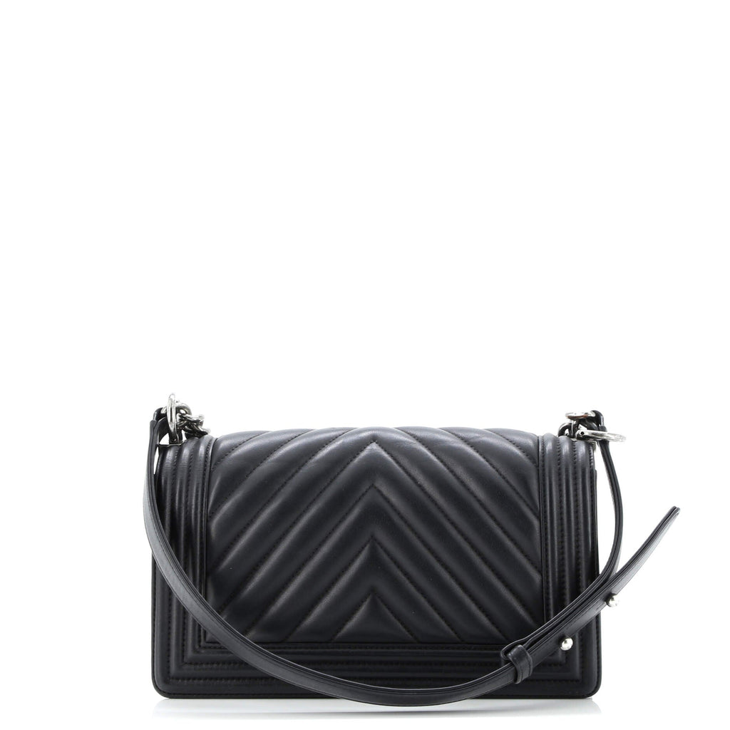 Boy Flap Bag Chevron Calfskin Old Medium