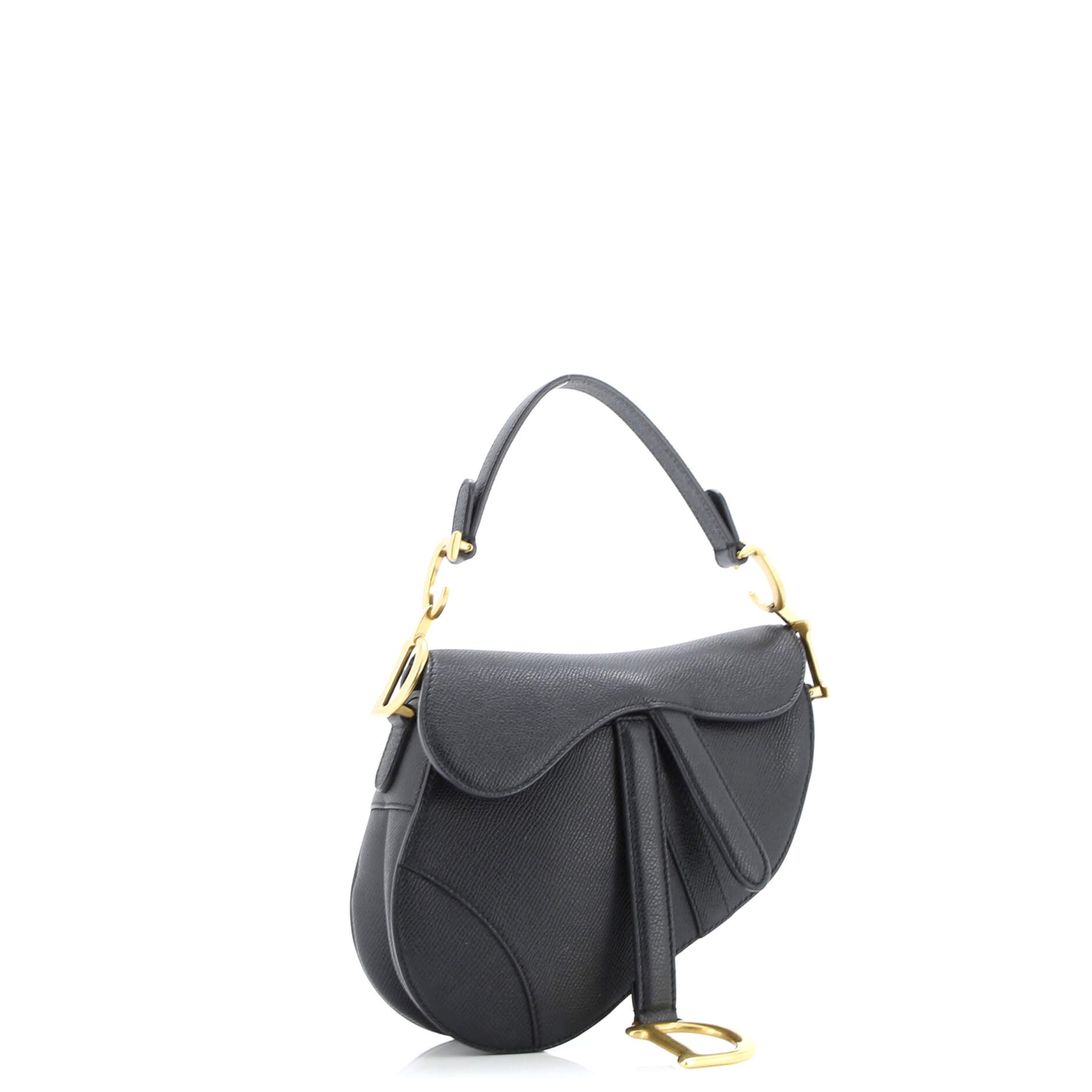 Saddle Handbag Leather Mini
