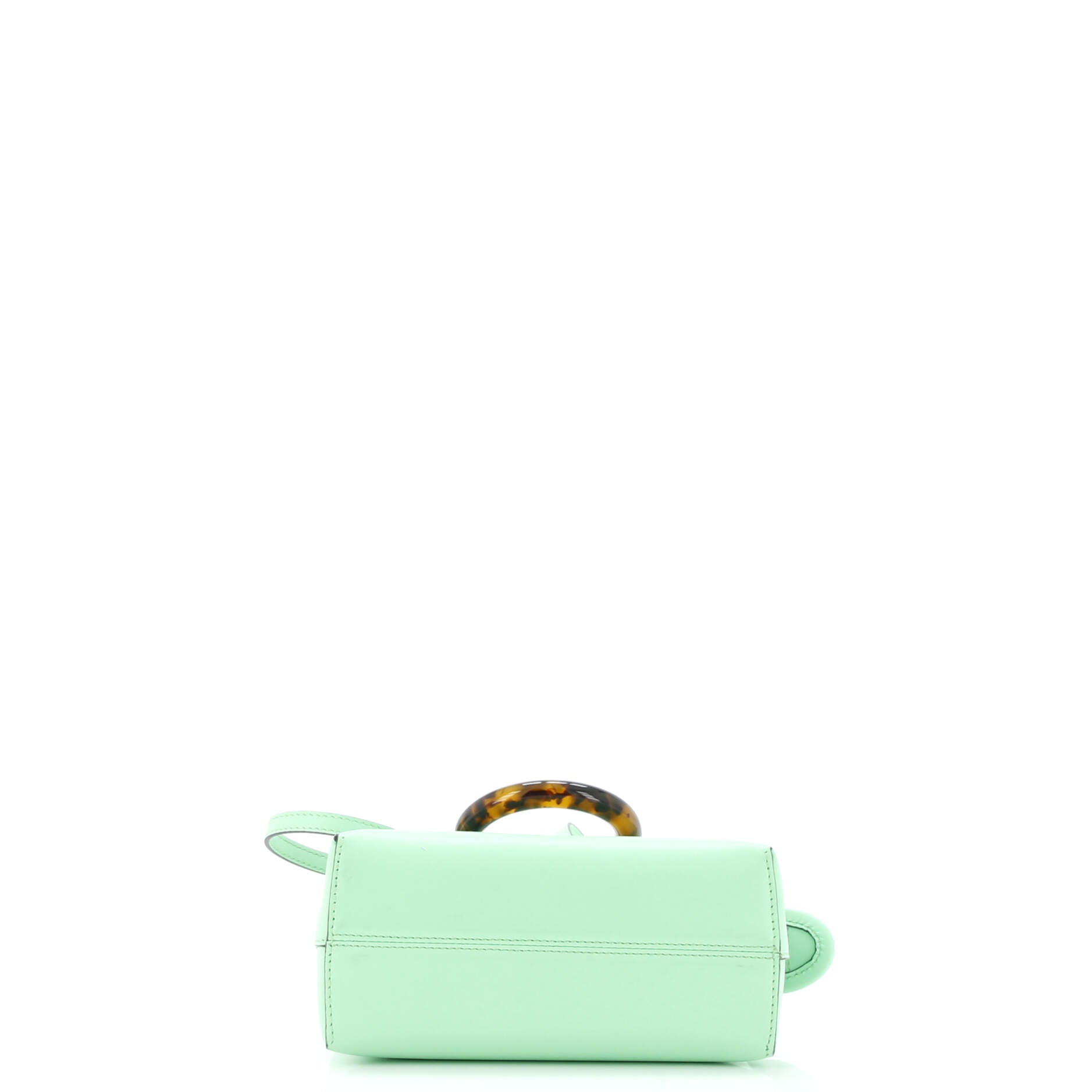 Logo By The Way Top Handle Bag Embossed Leather Mini