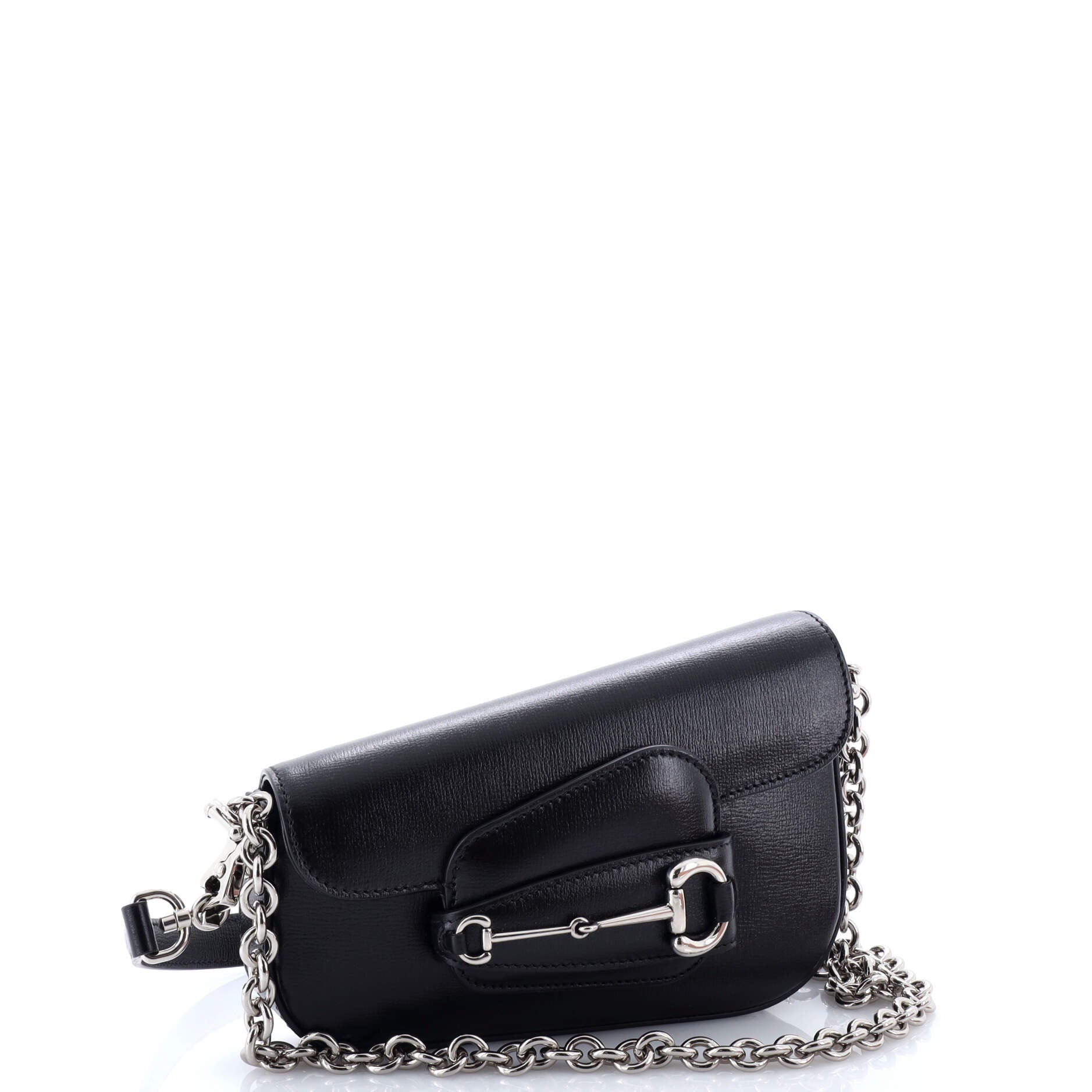 Horsebit 1955 Asymmetric Shoulder Bag Leather Mini