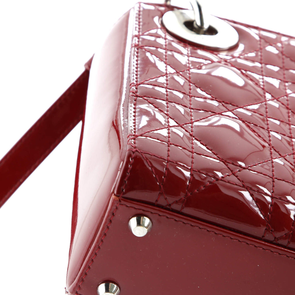 Lady Dior Bag Cannage Quilt Patent Mini