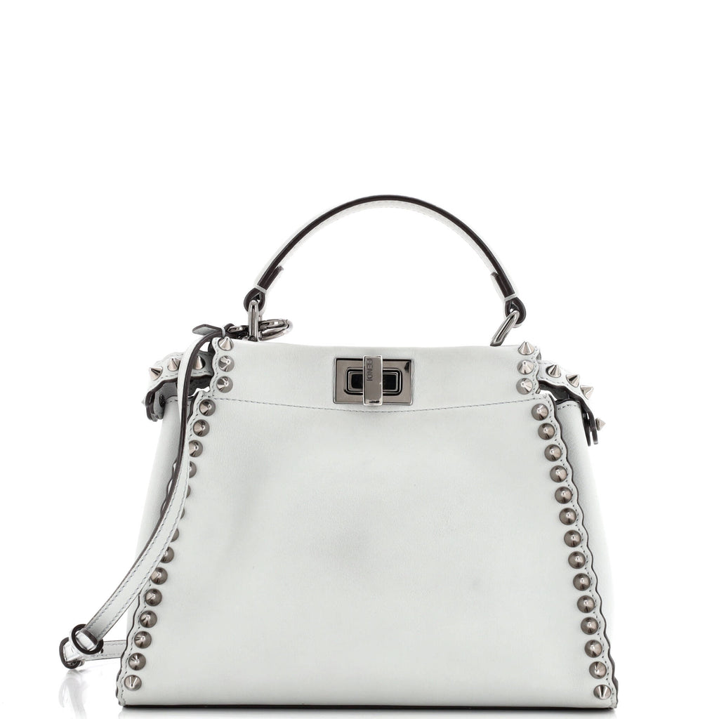 Peekaboo Bag Leather with Studded Detail Mini