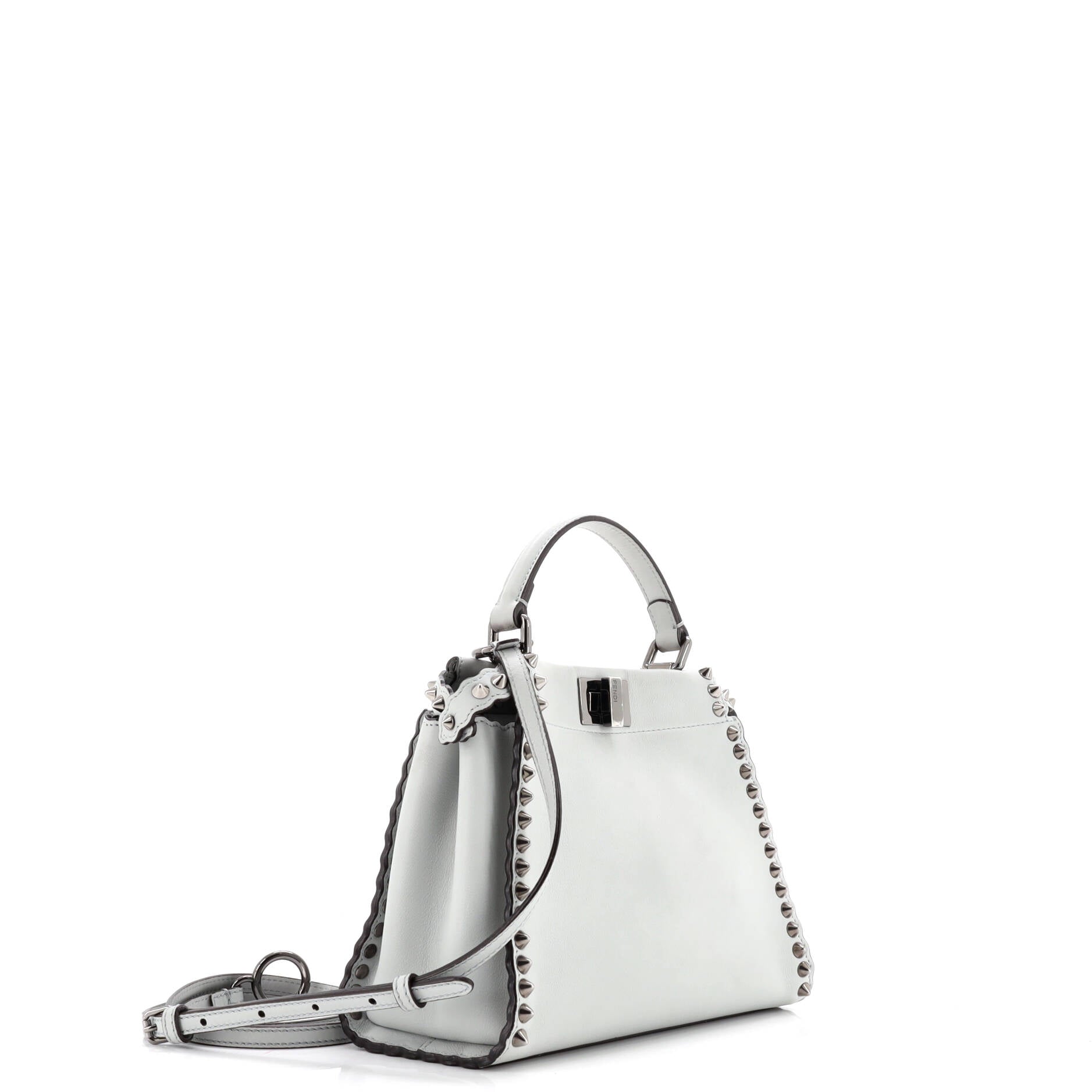 Peekaboo Bag Leather with Studded Detail Mini