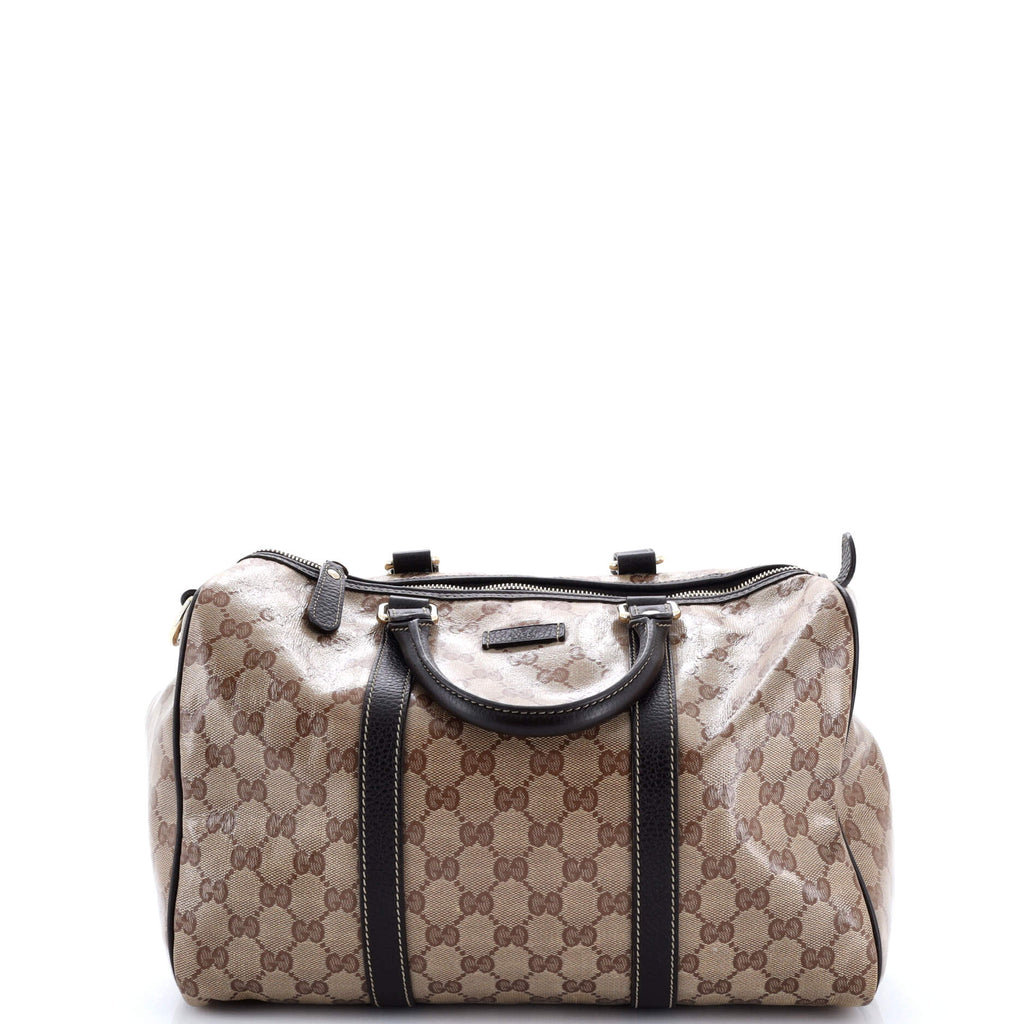Joy Boston Bag GG Coated Canvas Medium