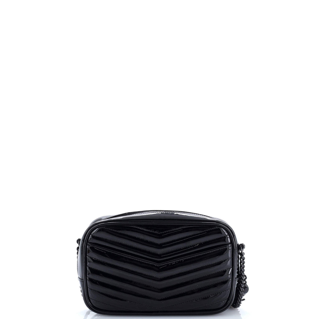 Lou Camera Bag Matelasse Chevron Patent Mini