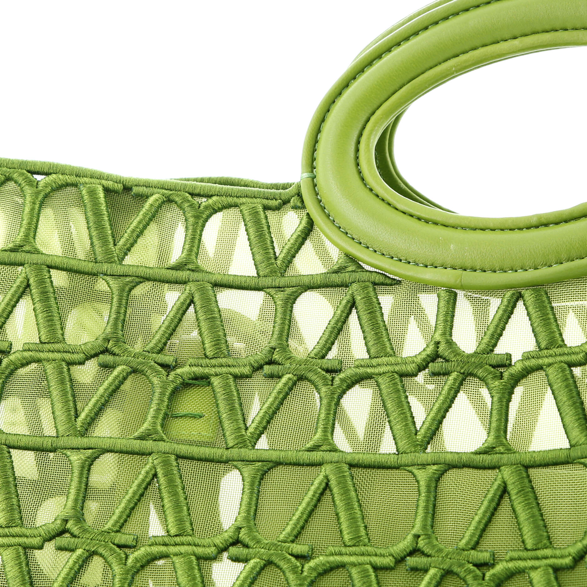Le Troisieme Tote Toile Mesh Iconographe and Goatskin Medium
