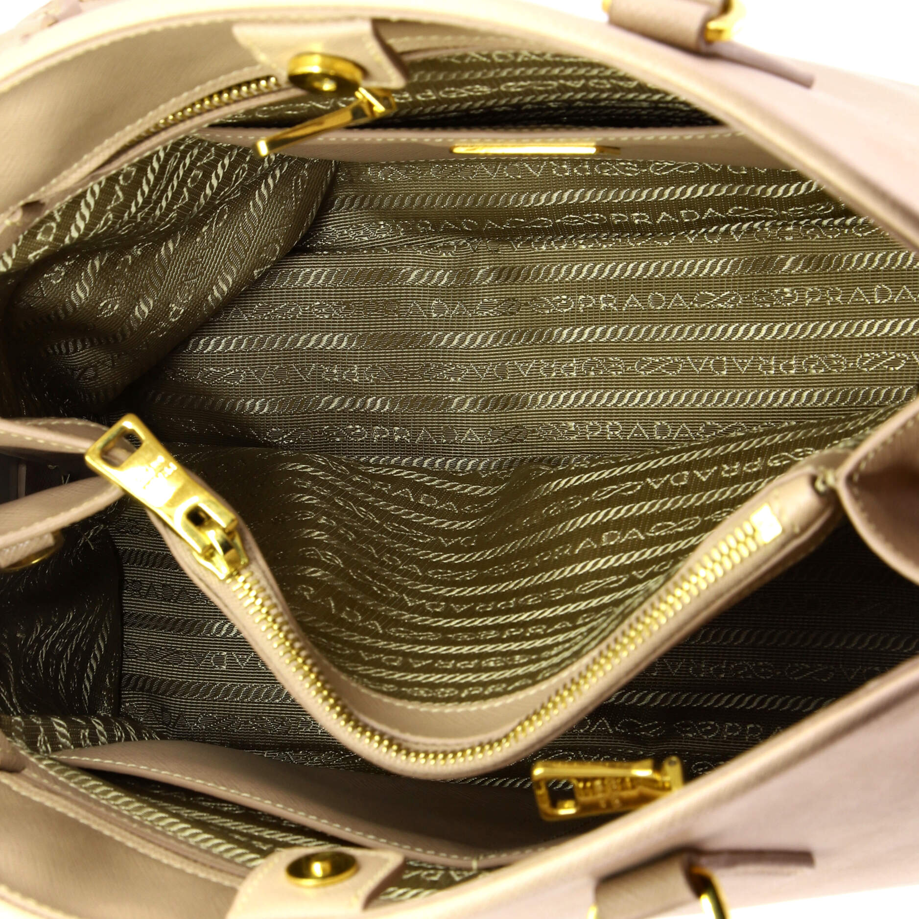 Open Promenade Bag Saffiano Leather Large