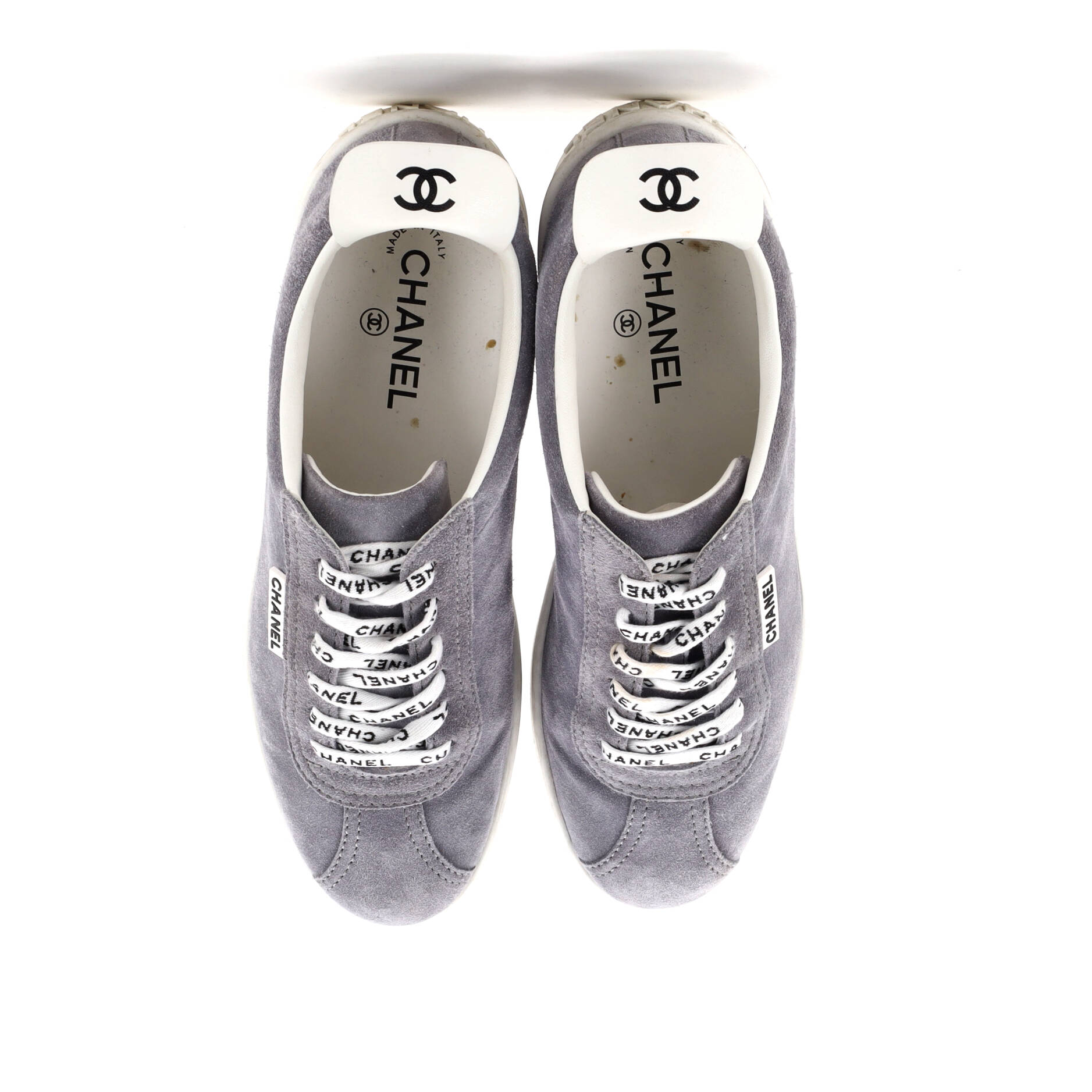 Women's CC Low-Top Flat Runner Sneakers Suede