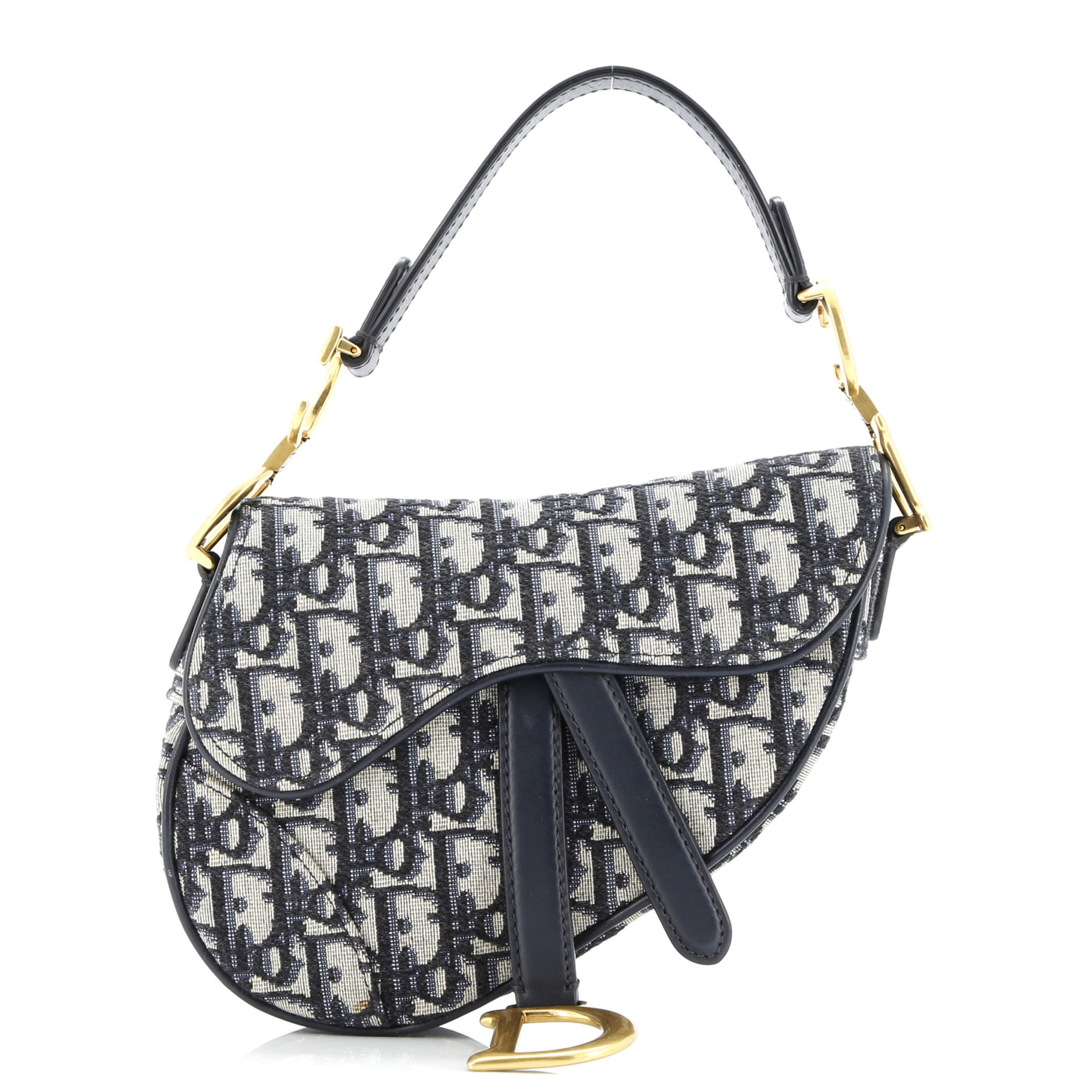 Saddle Handbag Oblique Canvas Mini