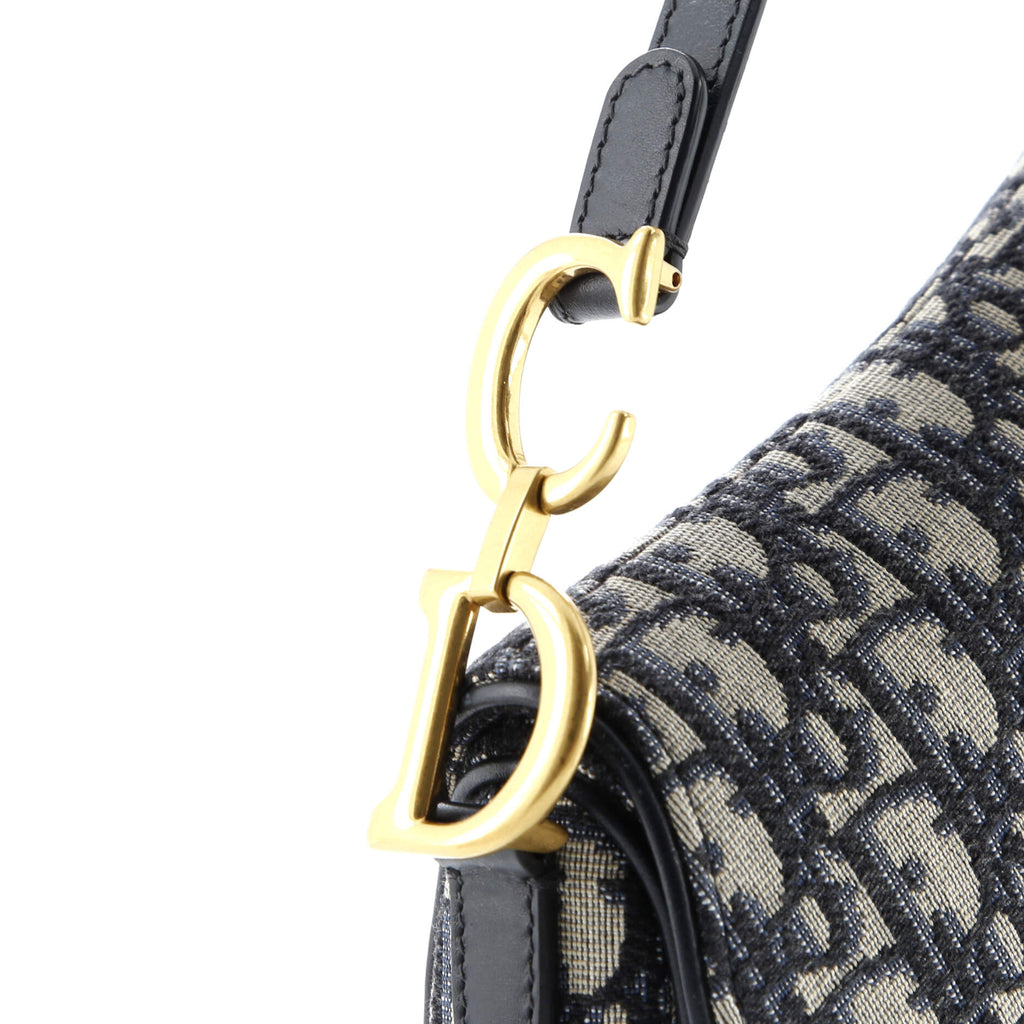 Saddle Handbag Oblique Canvas Mini