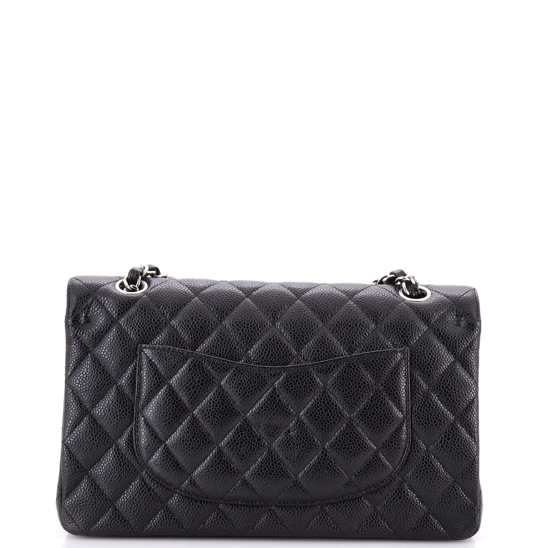 Classic Double Flap Bag Quilted Caviar Medium