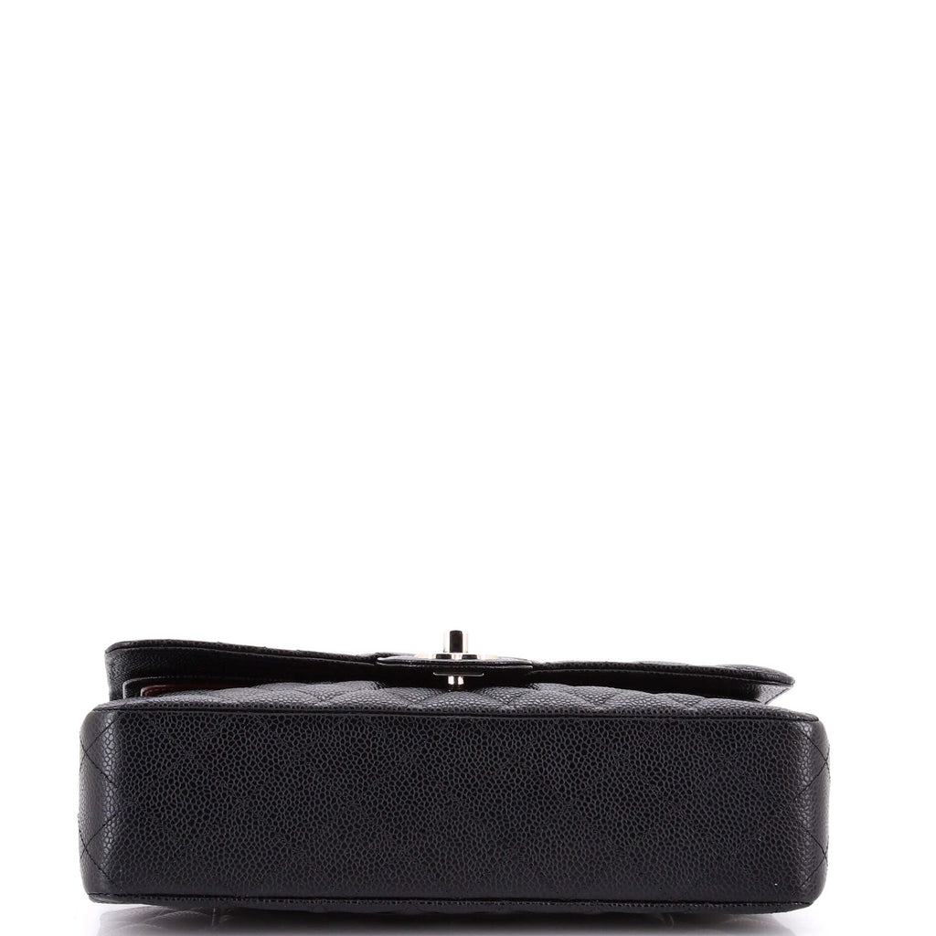 Classic Double Flap Bag Quilted Caviar Medium