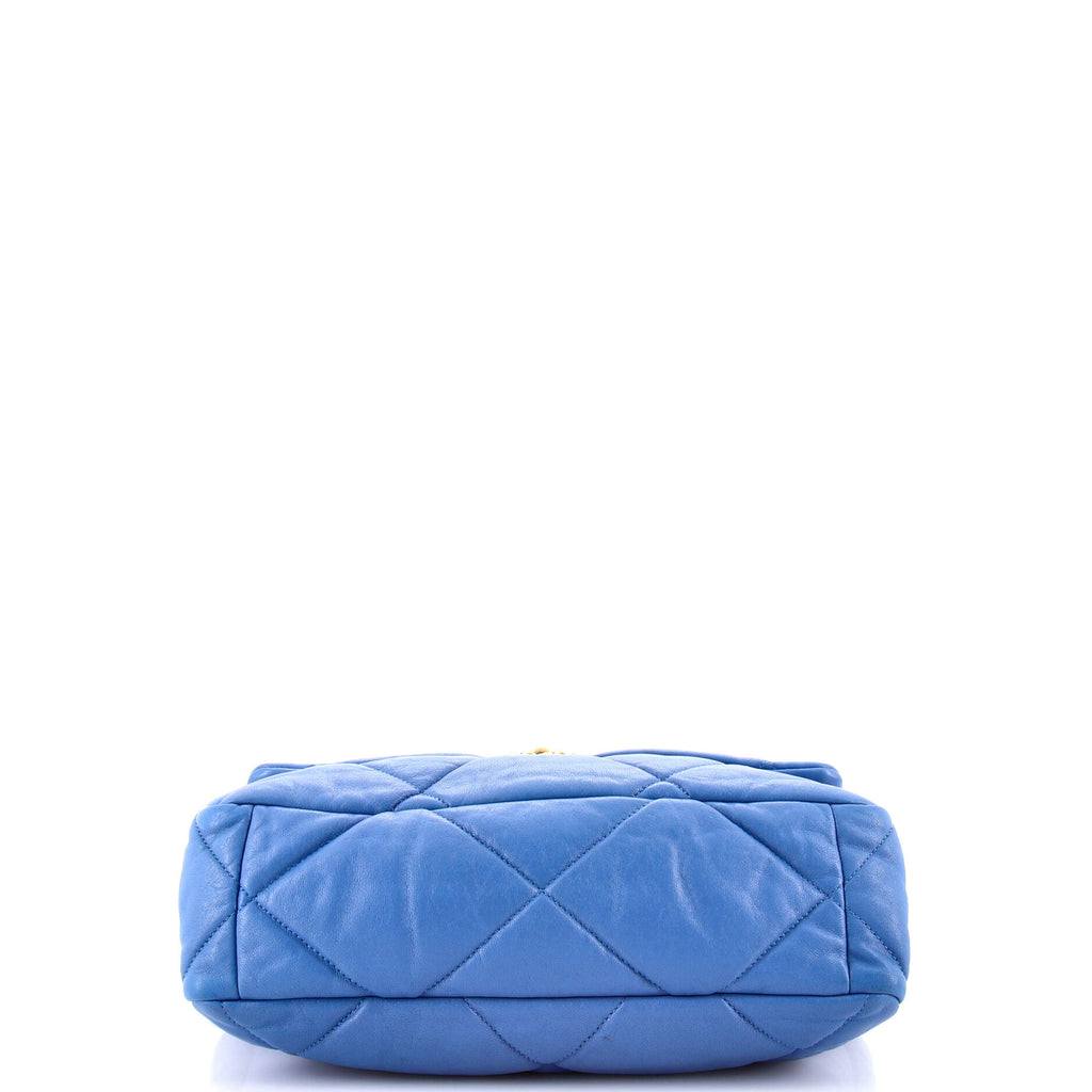 19 Flap Bag Quilted Leather Large