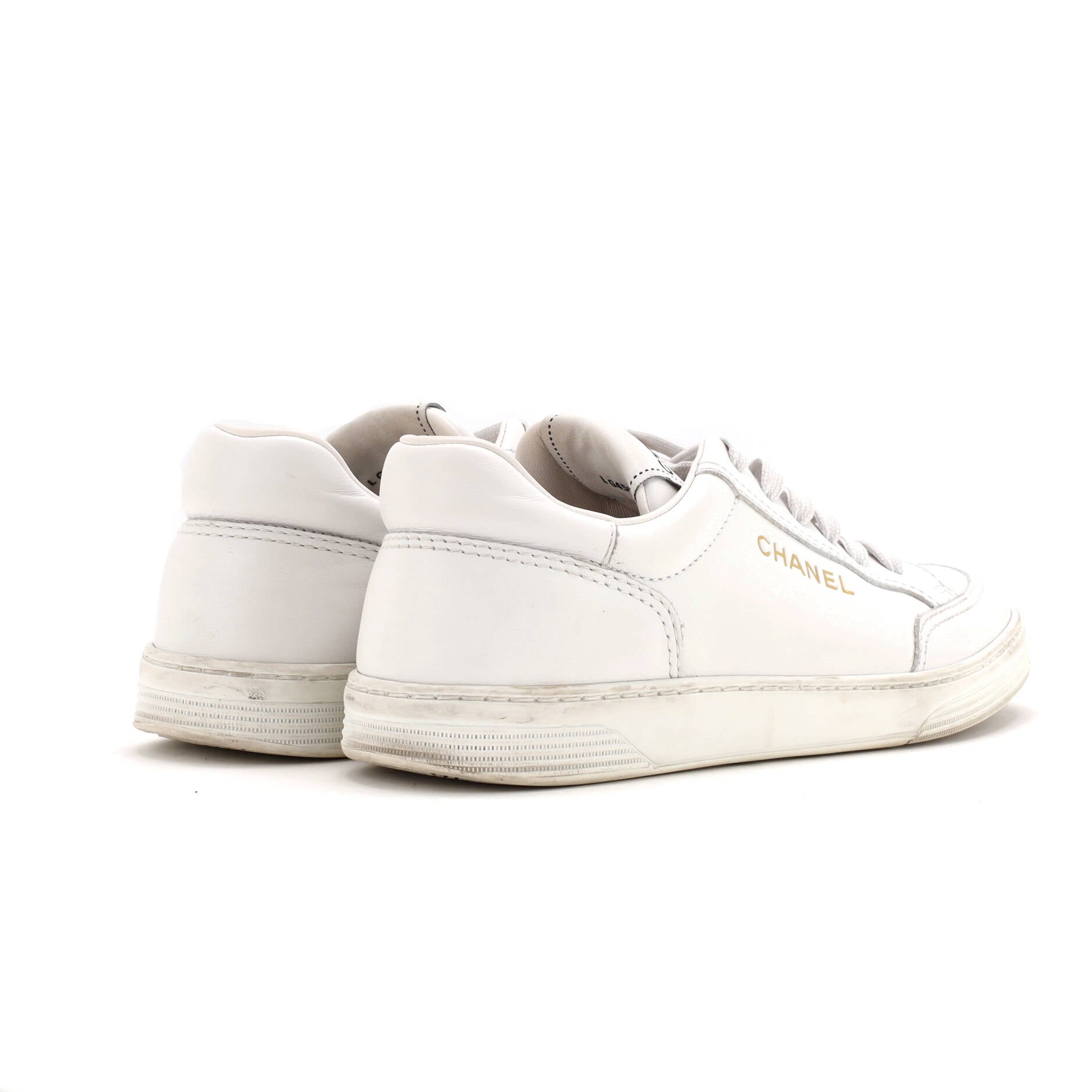 Women's CC Logo Low-Top Sneakers Leather