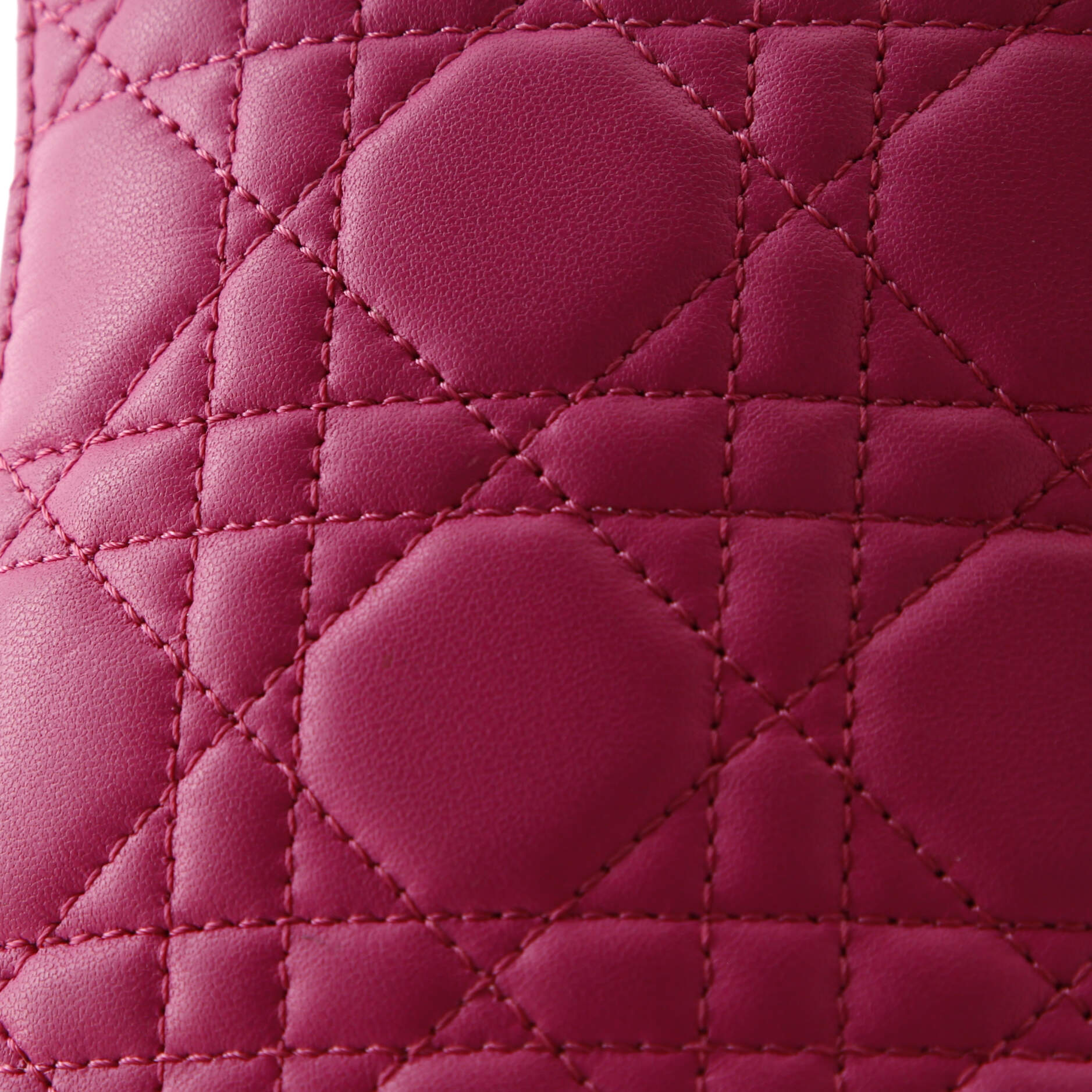 Lady Dior Phone Holder on Chain Cannage Quilt Lambskin