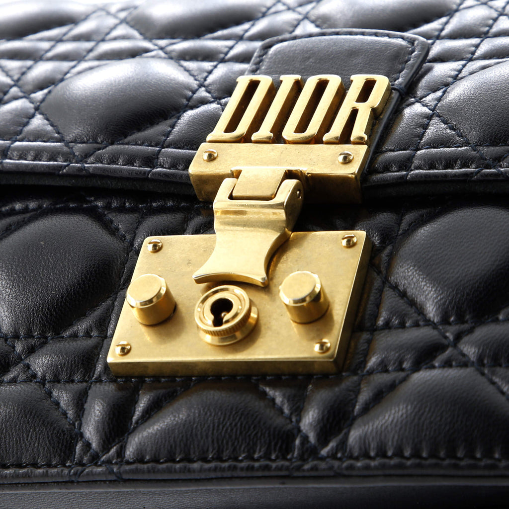 Dioraddict Flap Bag with Strap Cannage Quilt Lambskin Medium