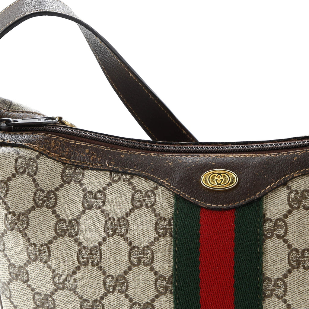 Ophidia Half Moon Hobo GG Coated Canvas Small